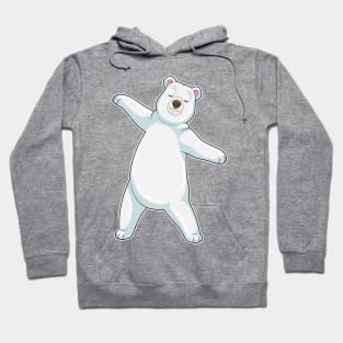 Polar bear at Yoga Fitness in Standing Hoodie